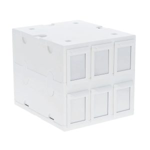 6 Drawer Card Catalog - White